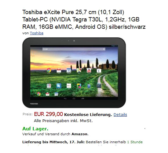 Toshiba-Excite-Pure-en-vente-Europe-prix-299e